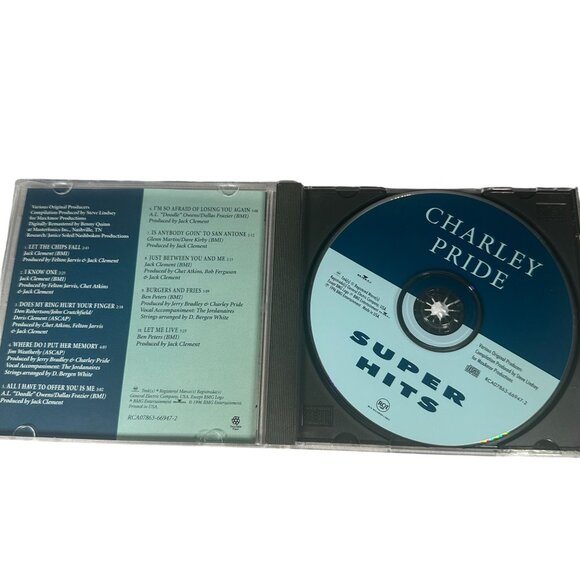 Charley Pride Super Hits CD 1990 RCA Records Country Music Classics Compilation - Picture 3 of 7